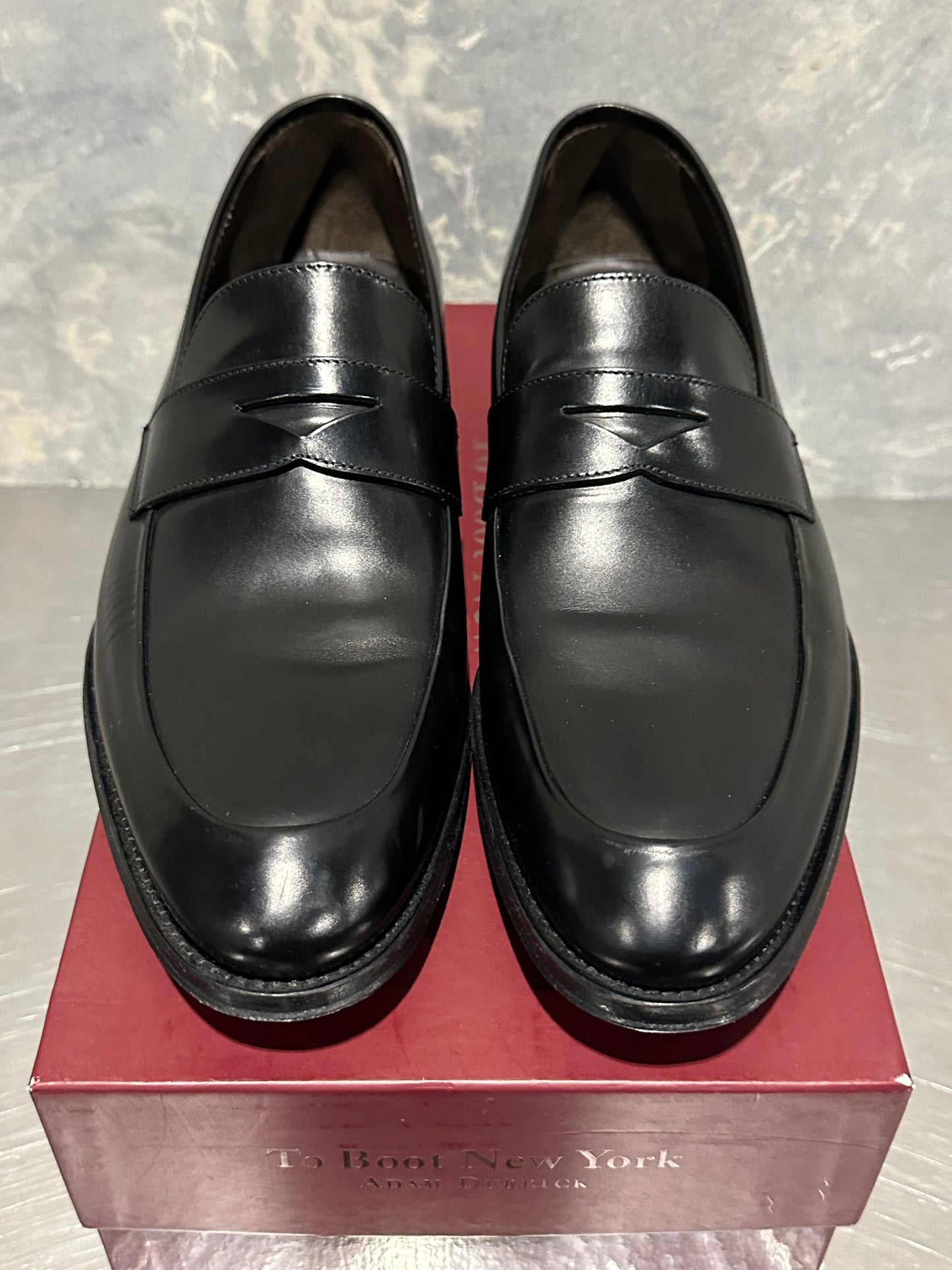 To Boot New York Men's Francis Penny Loafer Black Size 10 M