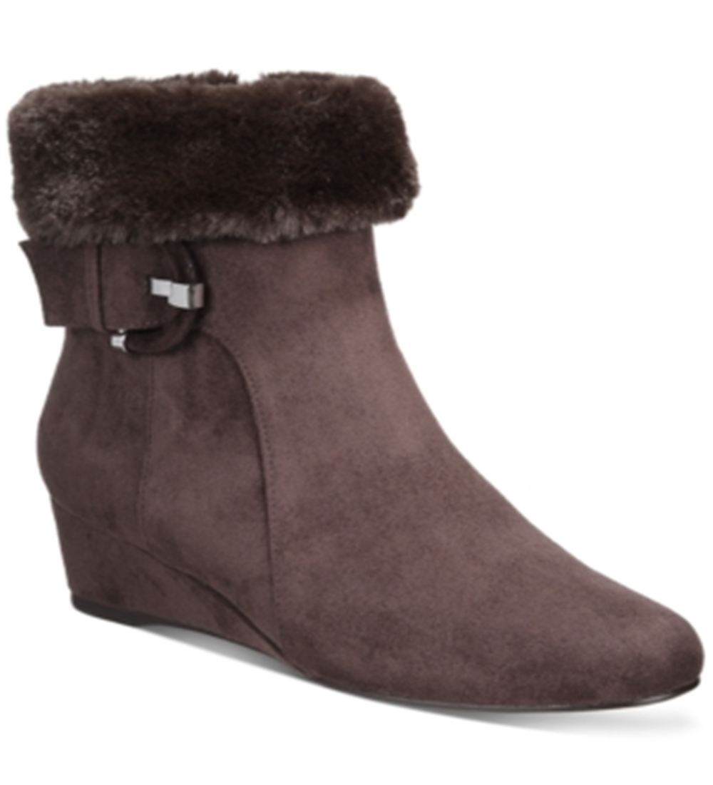 Impo Women's Gilmore Wedge Booties  rown Size 6