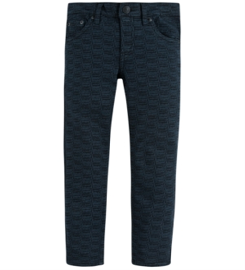 Levi's Big Boy's 512 Slim Tapered Fit Stretch Logo Print Jeans Blue Size 12
