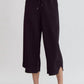 एंट्रो - टेक्स्चर्ड क्रॉप्ड पैंट