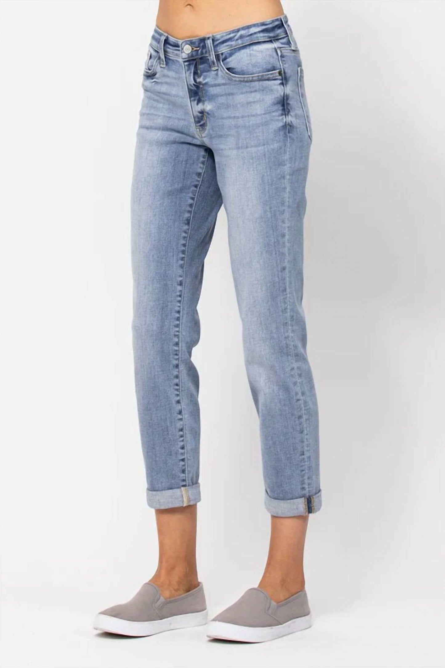 Judy Blue - Mid Rise Boyfriend Jeans