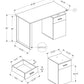 Computer Desk with Storage Drawers for Home Office
