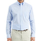 Club Room Men's Regular Fit Cotton Mini Gingham Dress Shirt Blue Size 15X32X33