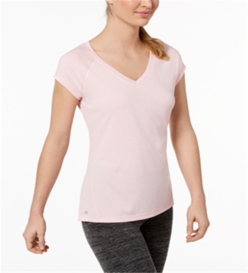 ID Ideology Women's Rapidry Heathered Performance T-Shirt Pink Size Large