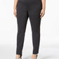 Alfani Women's Tummy Control Pull On Skinny Pants Gray Size 18W
