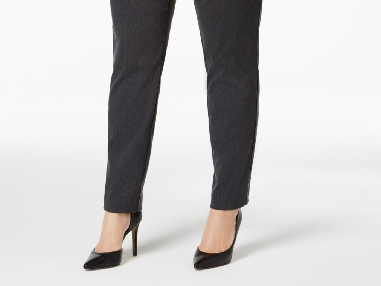Alfani Women's Tummy Control Pull On Skinny Pants Gray Size 18W