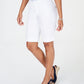 Charter Club Women's Tummy Control Chino Shorts White Size 10