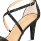 Thalia Sodi Women's Darria4 Evening Heeled Sandals Black Size 8.5 W