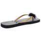 INC International Concepts Women'ss Feathere Slide Flip Flops Black Size Medium