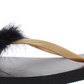 INC International Concepts Women'ss Feathere Slide Flip Flops Black Size Medium