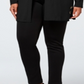 JM Collection Women's Grommet Lace Up Cardigan Black Size 2X