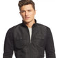 Alfani Men's Reyes Mixed Media Jacket Black Size X-Large