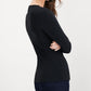 INC International Concepts Women's Embellished Long Sleeve V Neck Top Black Size XX-Large
