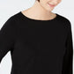 Charter Club Women's Tie Detail Sweater Black Size Petite Small