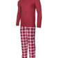 Isotoner Signature Men's Sleep Thermal Top Pant Set Red Size Medium