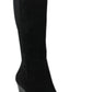 चार्ल्स बाई चार्ल्स डेविड वुमेन एनर्जी वेज नी हाई बूट ब्लैक साइज़ 5.5 एम