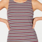 BCX Women's Sleeveless Striped Tank Dress Blue Size X-Large
