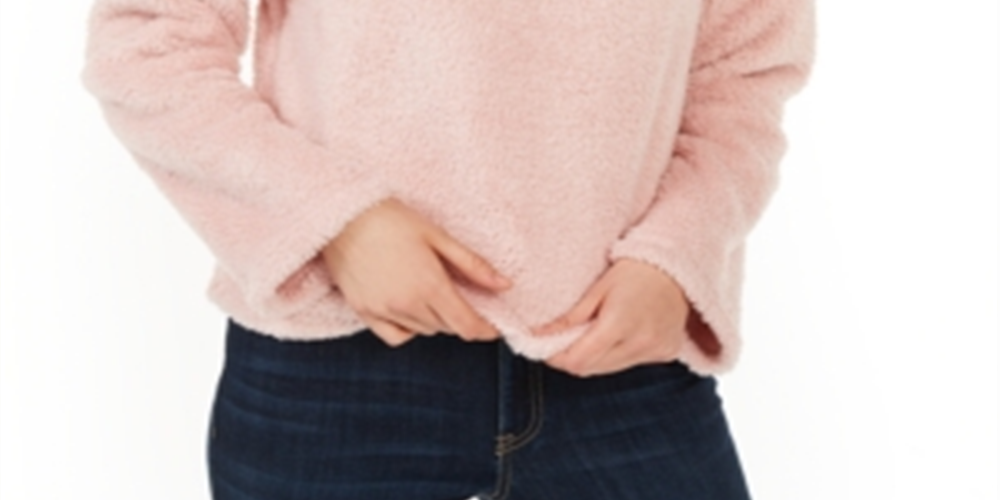 सेल्फ एस्टीम जूनियर्स ज़िप फ्रंट फ़ज़ी ज़िप अप टॉप गुलाबी साइज़ मीडियम