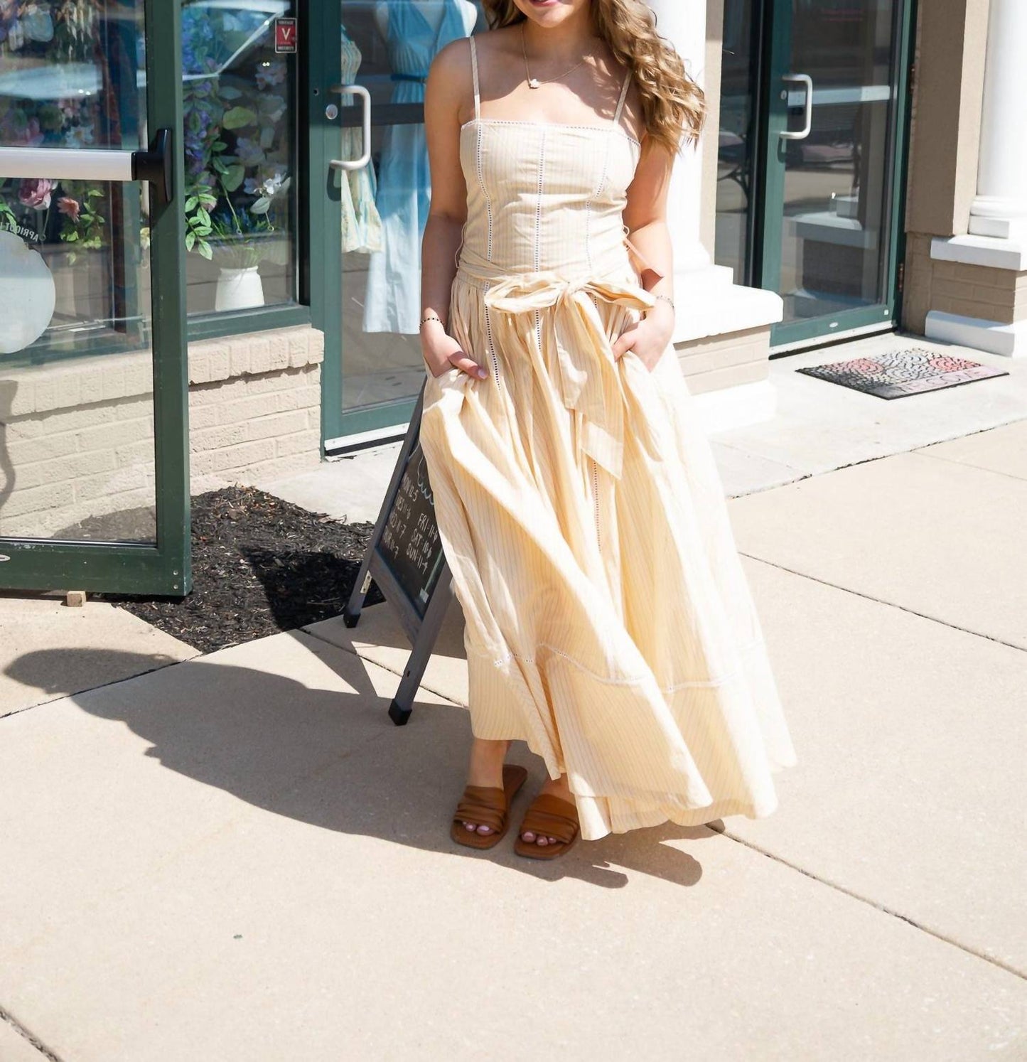 Steve Madden - Emma Pinstripe Maxi Dress