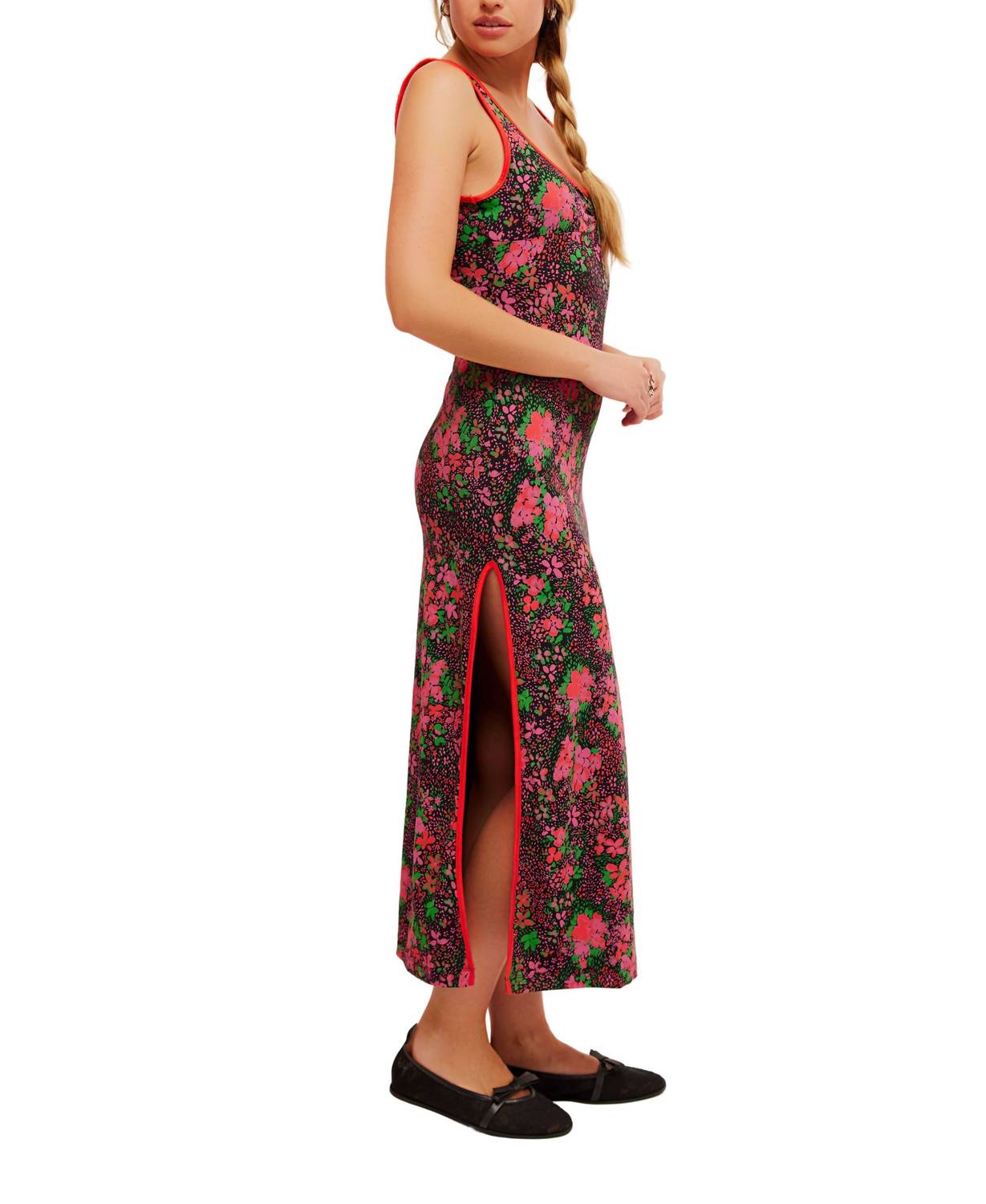 फ्री पीपल - क्लेमेंटाइन फ्लोरल मिडी ड्रेस