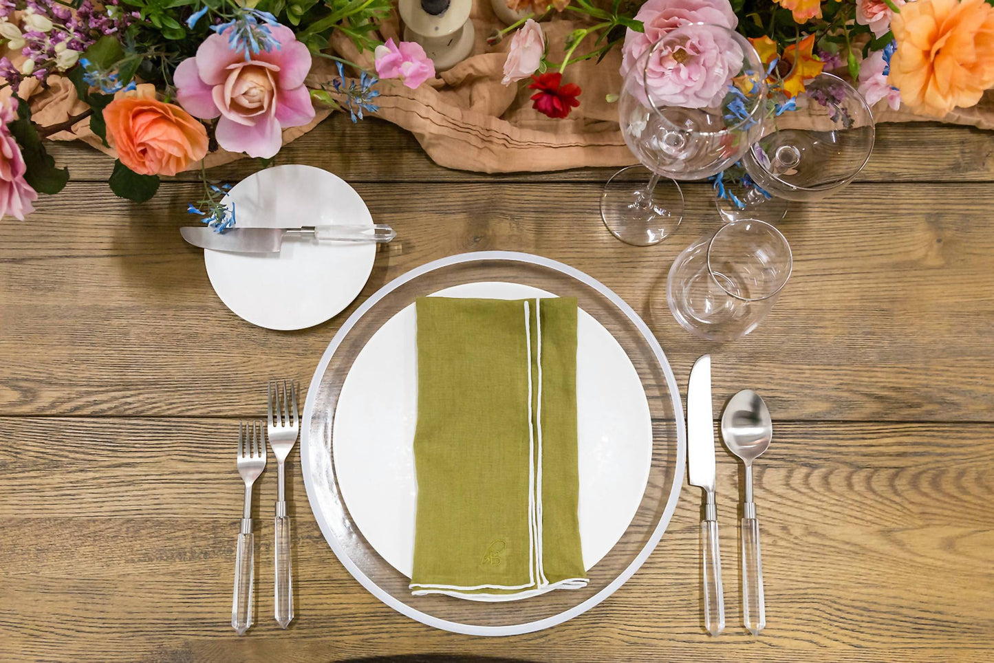 Borrowed Blu - Stone Washed Linen Napkins Set Of 4