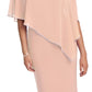 Joseph Ribkoff - Chiffon Cape Diamante Trim Dress