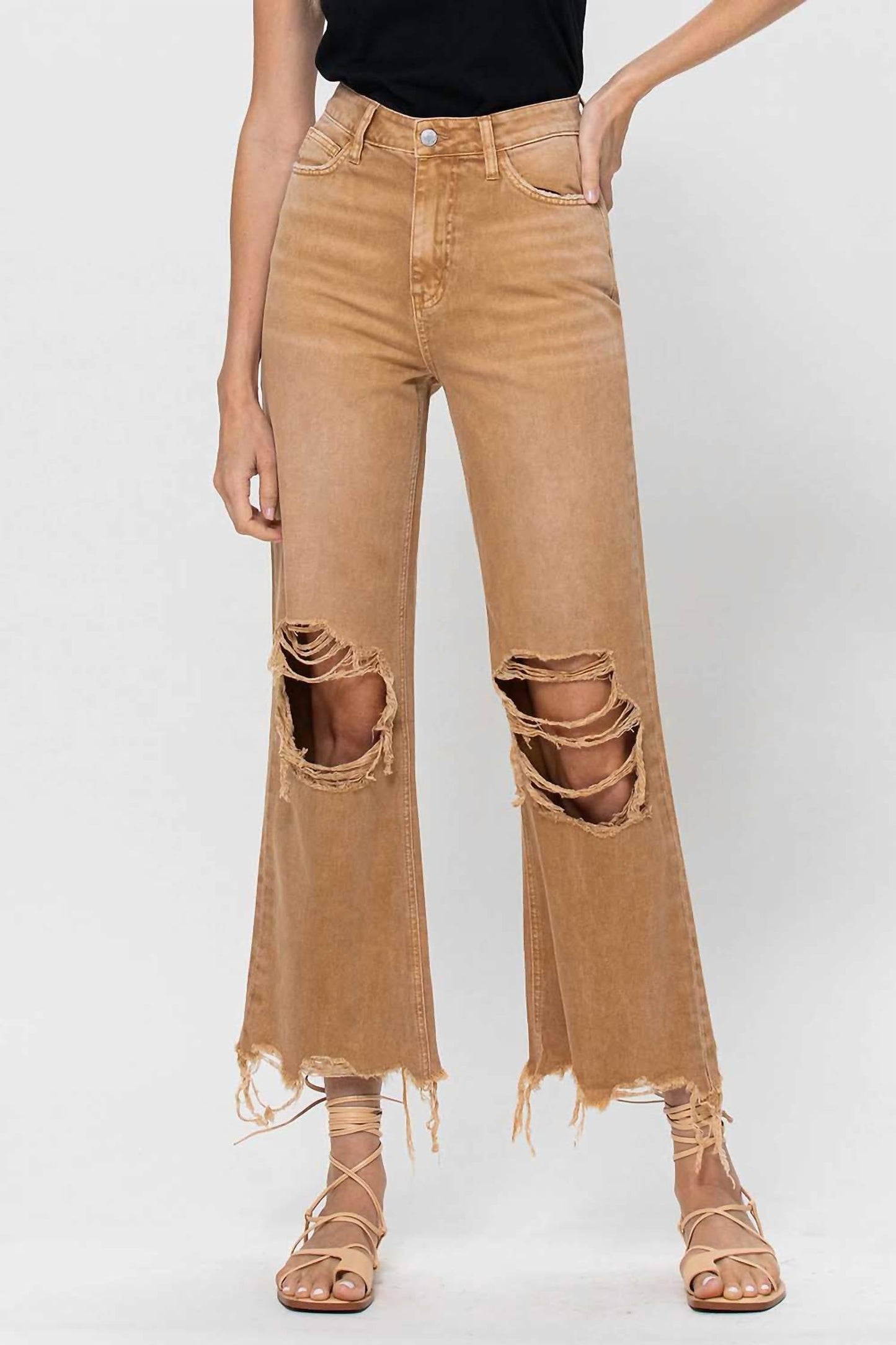 Vervet By Flying Monkey - 90's Vintage Crop Flare Jeans