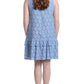 London Times Women's Lace Shift Dress Blue Size 10Petite