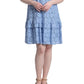 London Times Women's Lace Shift Dress Blue Size 10Petite