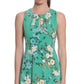 London Times Women's Floral Print Jersey Dress Green Size 18W