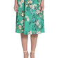 London Times Women's Floral Print Jersey Dress Green Size 18W