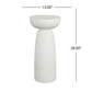Magnesium Oxide Plant Stand - White