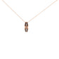 10K Rose Gold 1/4 Cttw White and Chocolate Brown Diamond Infinity Twist Pendant Necklace (I-J Color, I1-I2 Clarity)