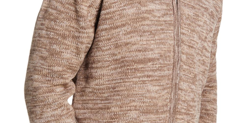 Weatherproof Vintage Men's Marled Cardigan Sweater Brown Size XL