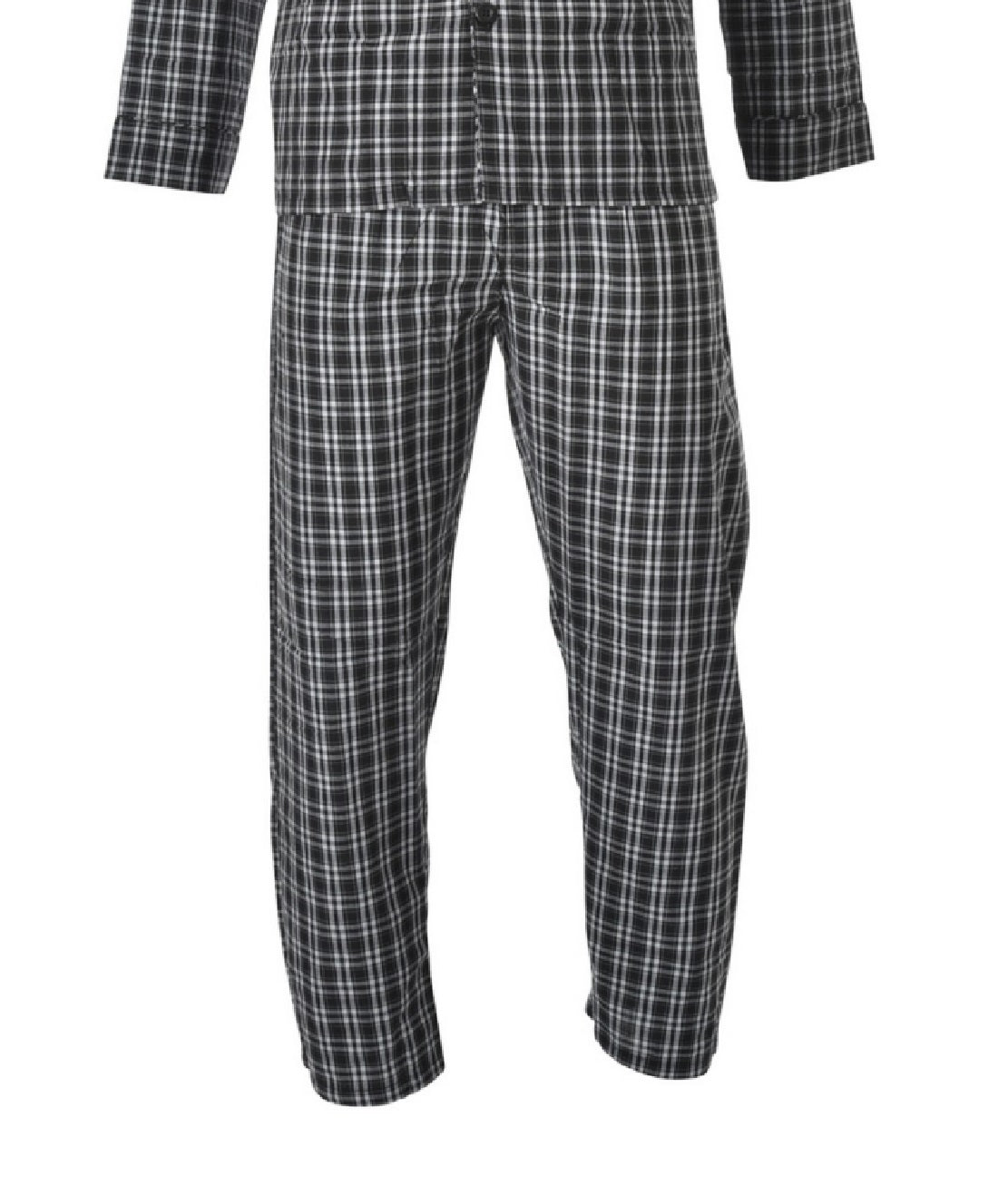 Hanes Men's Big And Tall Cvc Broadcloth Pajama Set Brown Size 50