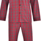 Hanes Men's Cvc Broadcloth Pajama Set Red Size Medium