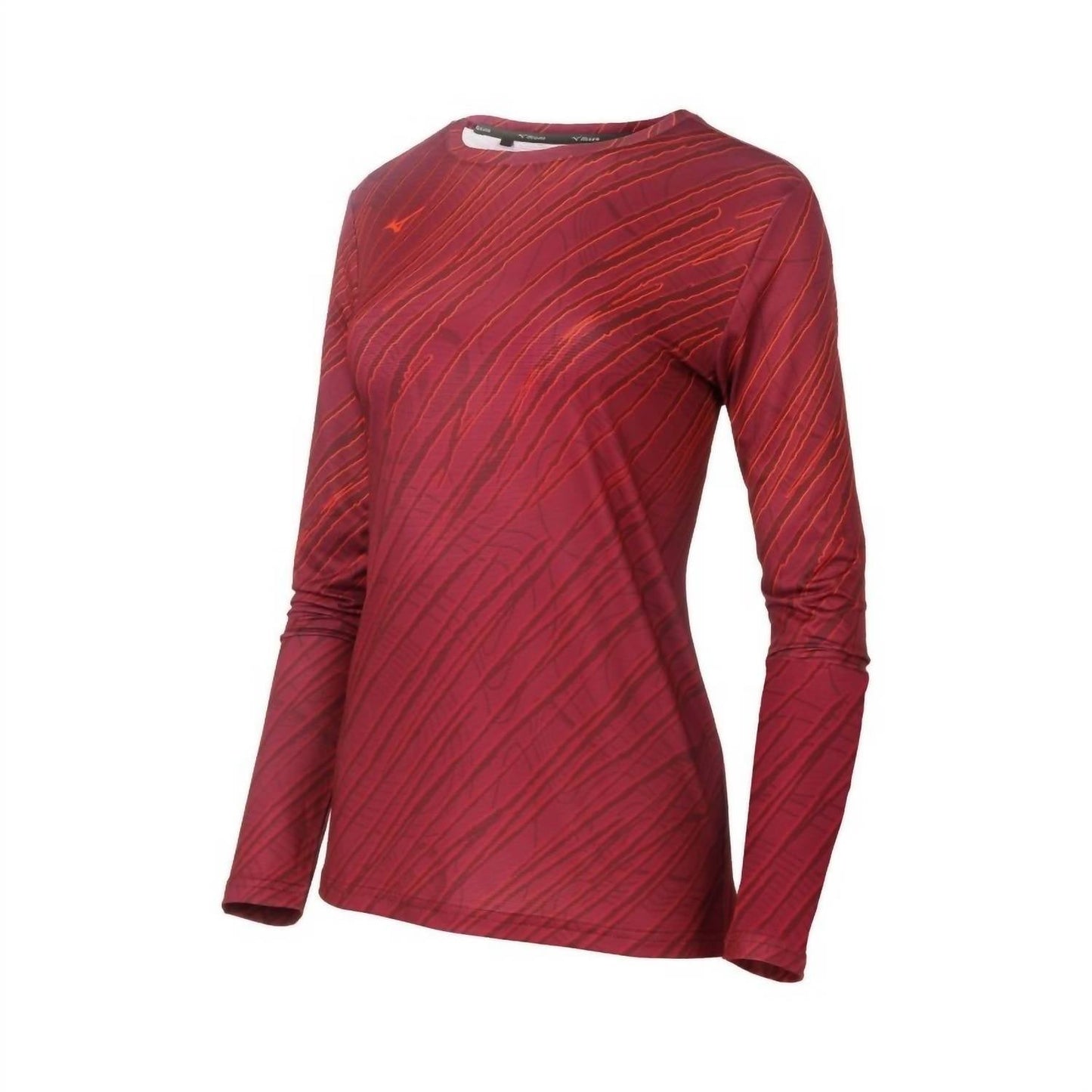 Mizuno - महिलाओं के लिए प्रिंटेबल रनिंग लॉन्ग स्लीव शर्ट
