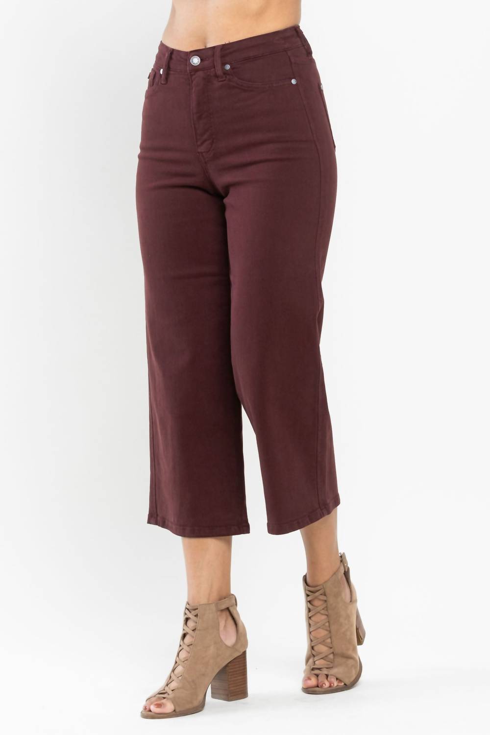 Judy Blue - High Waist Tummy Control Wide Leg Pants