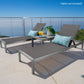 Outdoor Patio Chaise Lounge with 5 Reclining Positions