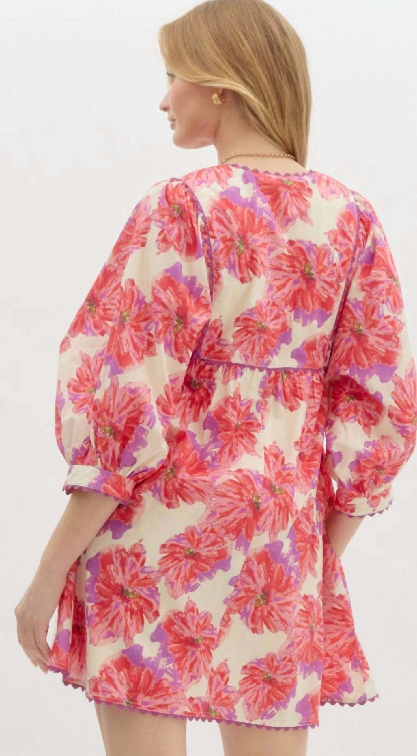 Entro - Floral Print Dress
