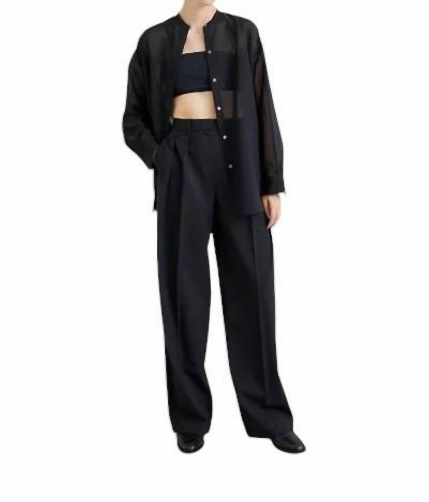 Theory - Bustier Button Down Blouse