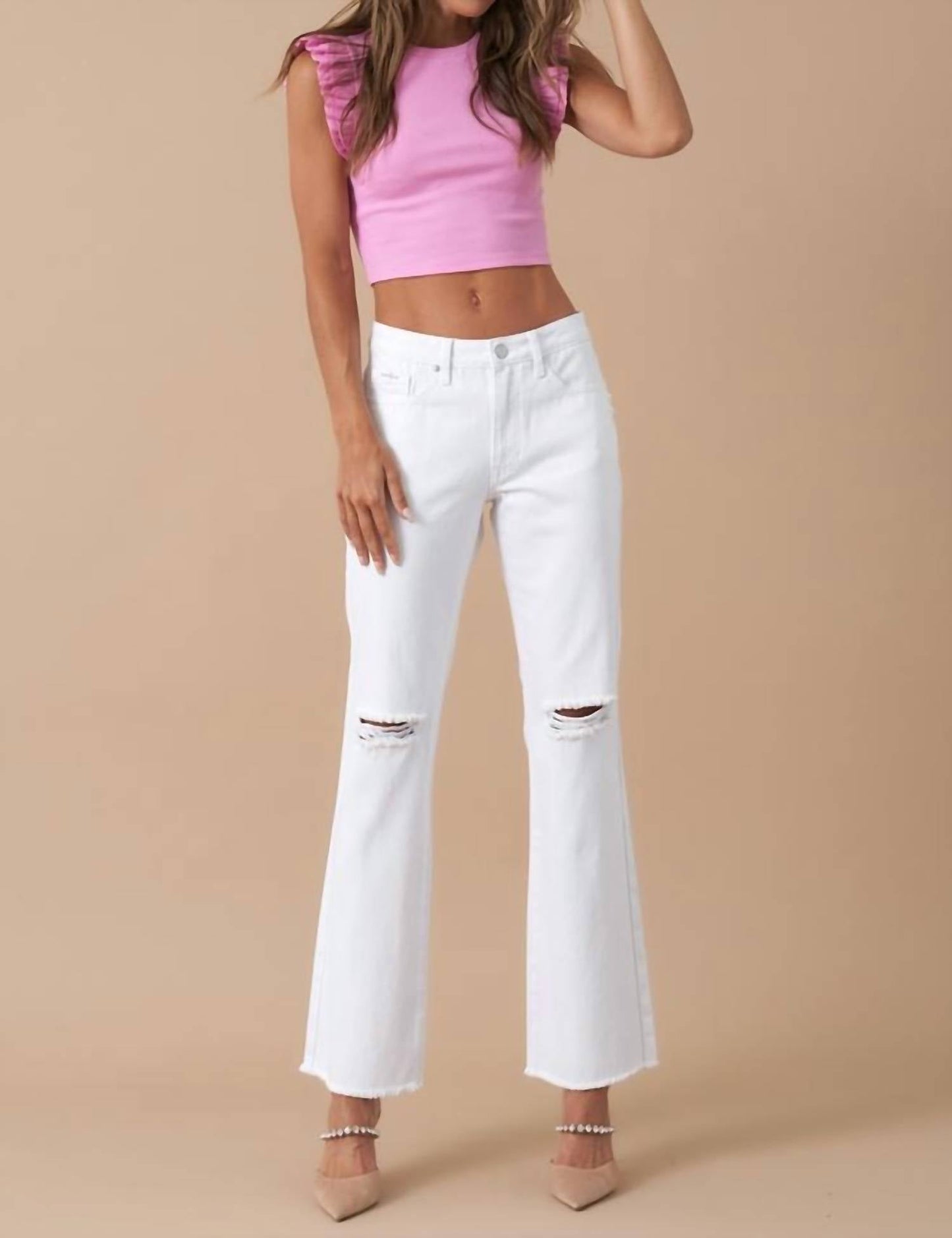 Insane Gene - High Rise Straight Leg Denim Pant