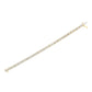 10K Yellow Gold 4.0 Cttw Alternating Baguette & Round Cut Diamond Bezel- & Prong-Set 7" Tennis Bracelet (G-H Color, SI1-SI2 Clarity)