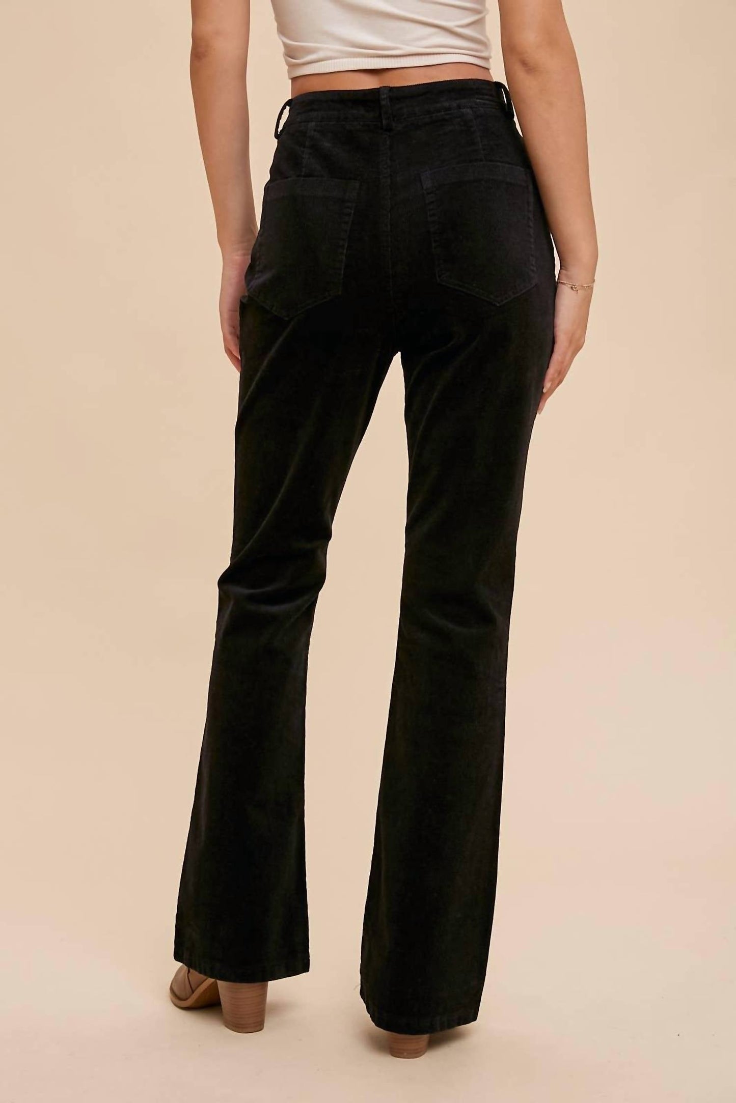 In-Loom - High Rise Boot Cut Corduroy Pants