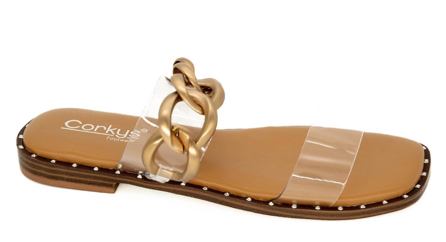 Corkys Footwear - महिलाओं के लिए कैच फ़्लाइट्स नॉट फ़ीलिंग्स सैंडल