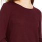 BCX Junior's Button up Sides Sweater Top Wine Size Medium