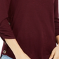 BCX Junior's Button up Sides Sweater Top Wine Size Medium
