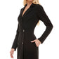 Speechless Junior's Lace Up Back Blazer Dress Black Size 3