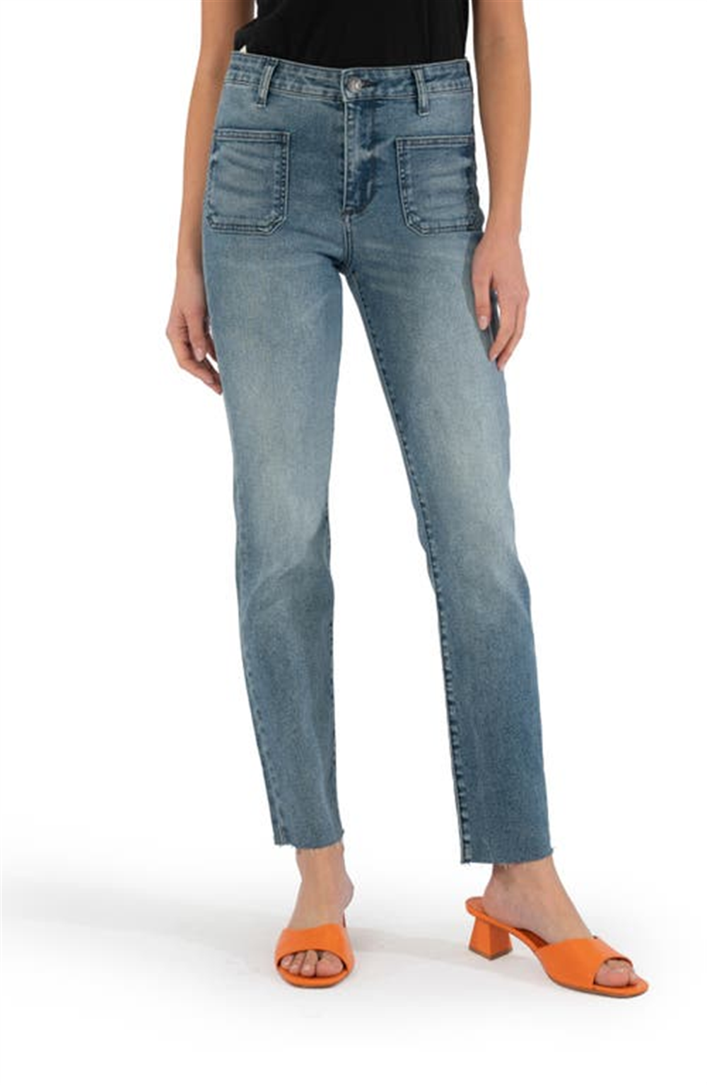 Kut From The Kloth Chrissie Fab Ab High Waist Cigarette Jeans In Trendy Size 00