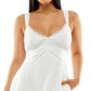 Speechless Junior's Crochet TrimSleeveless Dress White Size Large